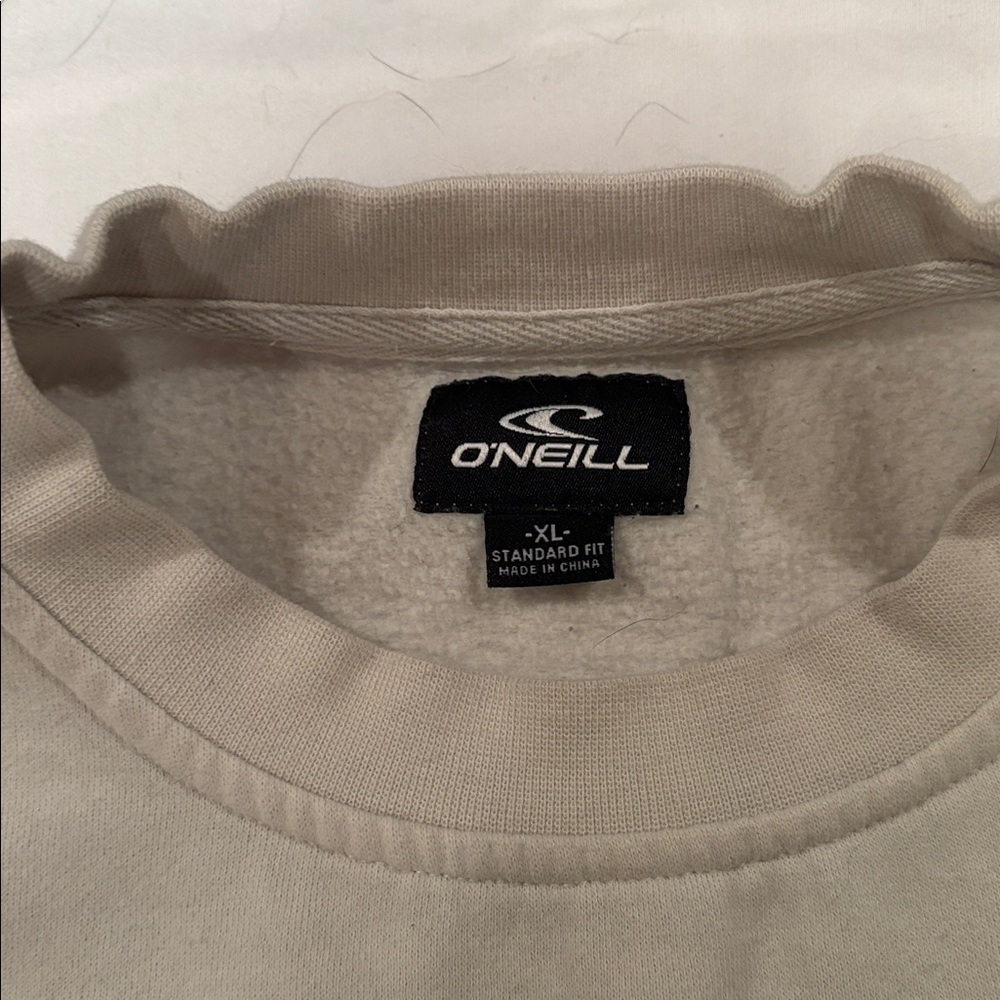 O’Neill Mens Sun & Waves Graphic Crewneck Sweatshirt White XL - Picture 3 of 5